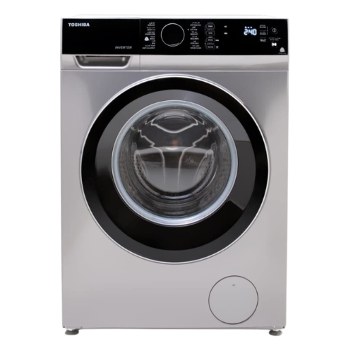 غساله توشيبا اوتوماتيك 8كيلو 1400لفه سلفر انفرتر TWBJ90M4EGSK