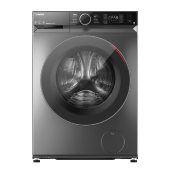 غساله توشيبا اوتوماتيك 10.5كيلو 7ك مجفف 1400لفه مورندي جراي انفرتر واي فاي TWDBM115GF4EGMK